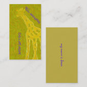 Gouden GIRAFFE Contactkaartje (Voorkant / Achterkant)