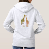 Gouden Giraffe Hoodie (Achterkant)