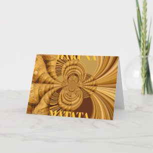 Gouden Giraffe Kunstprint Kaart
