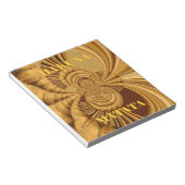 Gouden Giraffe Kunstprint Notitieblok (Schuin)