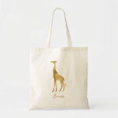  gouden Giraffe Tote Bag (Voorkant)