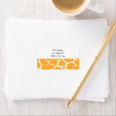 Gouden Giraffe Vachtpatroon Etiket (Insitu)