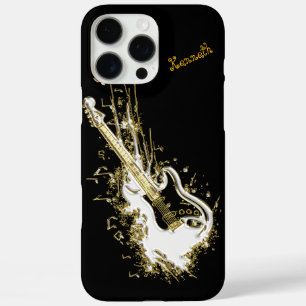 Gouden Gitaar Sparks Musical Magic iPhone 16 Pro Max Hoesje