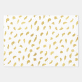 Gouden Glam Abstract Inpakpapier Vel (Voorkant 2)