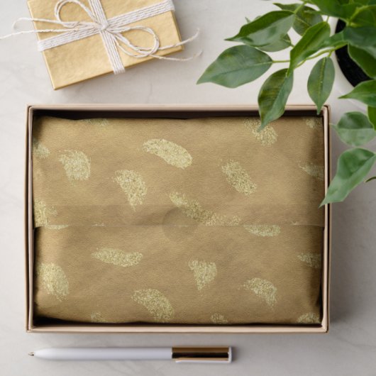 Gouden Glam Abstract Tissuepapier (Geschenk)