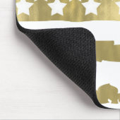 Gouden Glam Abstract USA Flag Muismat (Hoek)