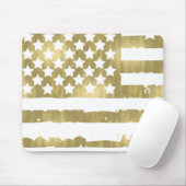 Gouden Glam Abstract USA Flag Muismat (Met muis)