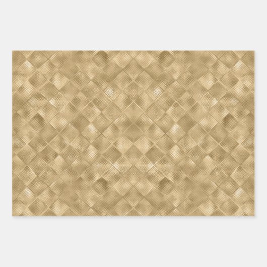 Gouden Glam Achtergrond Inpakpapier Vel (Voorkant)