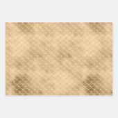 Gouden Glam Achtergrond Inpakpapier Vel (Voorkant 3)