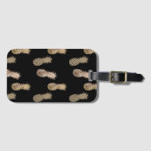 Gouden Glam Ananas Bagagelabel (Voorkant (horizontaal))