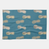 Gouden Glam Ananas Theedoek (Horizontaal)