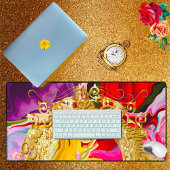 Gouden Glam Begin Z Monogram Motivatie Abstract Bureaumat