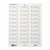 Gouden Glam Bokeh Confetti Stippen Etiket (Full Sheet)