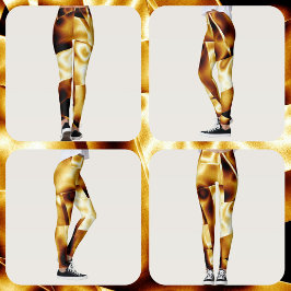 Gouden Glam Brons Modern Chique Leggings