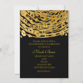 Gouden Glam Cheetahprint Exotische Feestuitnodigin Kaart (Voorkant)