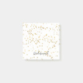 Gouden Glam Confetti Bruidsmeisje Post-it® Notes (Voorkant)