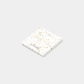 Gouden Glam Confetti Bruidsmeisje Post-it® Notes (Schuin)