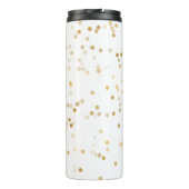 Gouden Glam Confetti bruidsmeisje Thermosbeker (Achterkant)