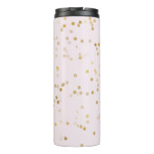 Gouden Glam Confetti Persoonlijk Thermosbeker (Achterkant)