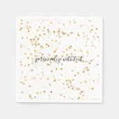 Gouden Glam Confetti Servetten (Voorkant)