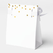 Gouden Glam Confetti Stippen Bedankdoosjes (Achterkant)