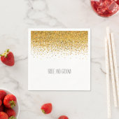 Gouden Glam Confetti Stippen Servetten (Insitu)