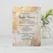 Gouden Glam Cream Wit Kaart (Staand voorkant)
