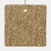 Gouden Glam Eenhoorn Keramisch Ornament (Achterkant)