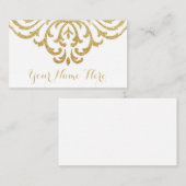 Gouden  Glam Elegante Bruiloft Plaats Kaart Plaatskaartje (Voorkant / Achterkant)