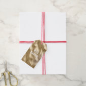  Gouden Glam en Leopard Cadeaulabel (Met Touw)