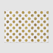 Gouden Glam en witte Stippen Tissuepapier (Voorkant)