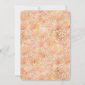 Gouden Glam Girly Peach Pink Blush Luipaard Print Kaart (Achterkant)