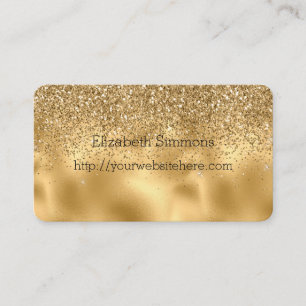 Gouden Glam Glans Glitter Visitekaartje