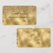 Gouden Glam Glans Glitter Visitekaartje (Voorkant / Achterkant)