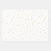 Gouden Glam Glitter Harten Inpakpapier Vel (Voorkant 3)