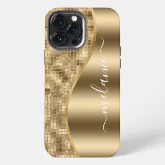 Gouden Glam Glitter Hoesje-Case-Mate iPhone Hoesje iPhone 13 Pro Max Hoesje