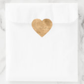 Gouden Glam Glitter Liefde Hart Hart Sticker (Tas)