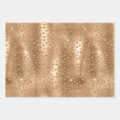 Gouden Glam Glitter Luipaard Dierenprint Inpakpapier Vel (Voorkant 3)