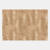 Gouden Glam Glitter Luipaard Dierenprint Inpakpapier Vel (Voorkant 2)