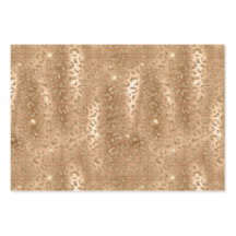 Gouden Glam Glitter Luipaard Dierenprint