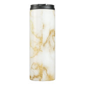 Gouden Glam Glitter Marmer Thermosbeker (Achterkant)