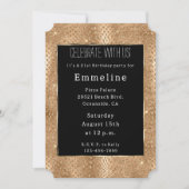 Gouden Glam Glitter Slangenhuid Kaart (Voorkant)