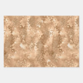 Gouden Glam Glitter Snake Skin Inpakpapier Vel (Voorkant 3)