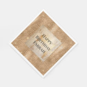 Gouden Glam Glitter Snake Skin Servet (Hoek)