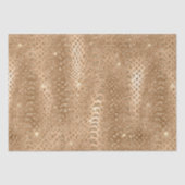 Gouden Glam Glitter Snake Skin Tissuepapier (Voorkant)
