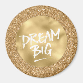 Gouden Glam Glitter Sparkle Glitz Droom Groot Magneet