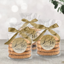 Gouden Glam Glitter Sweet 16 Persoonlijk