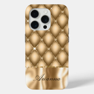 Gouden Glam Glitzy Jewel iPhone 15 Pro Case