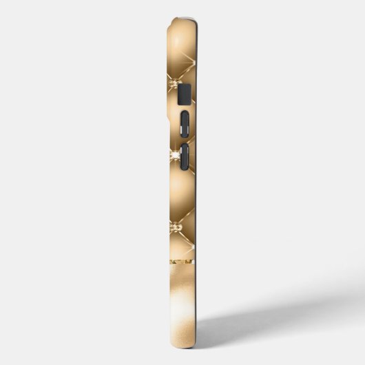 Gouden Glam Glitzy Jewel Case-Mate iPhone Case (Achterkant / Links)