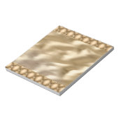 Gouden Glam Glitzy Jewel Notitieblok (Linkerzijde)